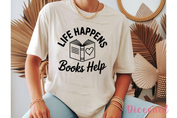 Life Happens Books Help PNG Clipart Illustration Illustrations Imprimables Par Diceenid