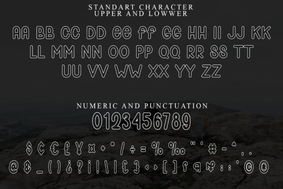 Line Script Font PNG with transparent background - Preview 2