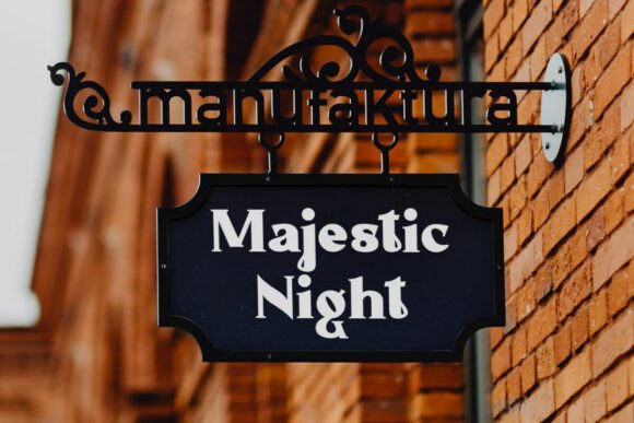 Majestic Night Font PNG with transparent background - Preview 1
