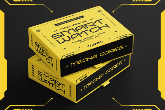 Mecha Cores Font PNG with transparent background - Preview 5
