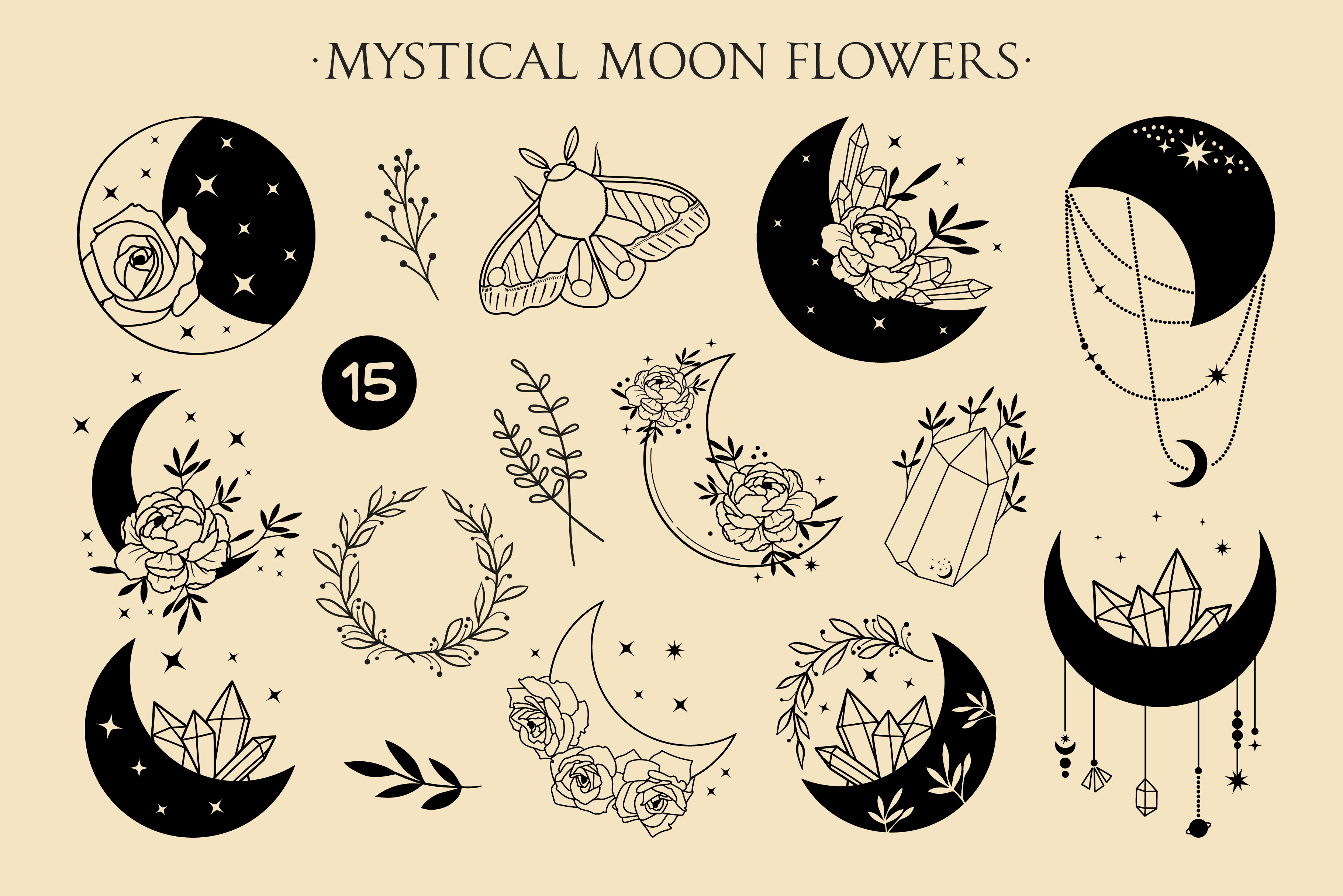 Mystical Moon Flowers Mini-set