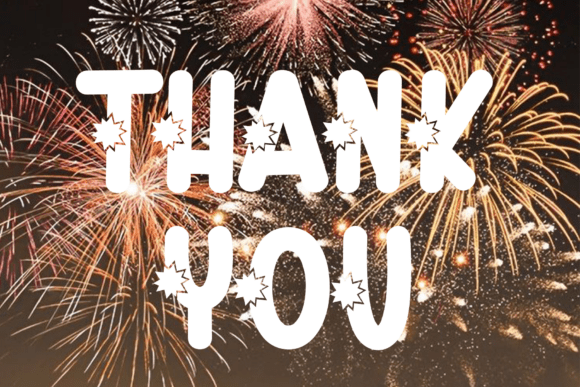 Night Firework Font PNG with transparent background - Preview 4
