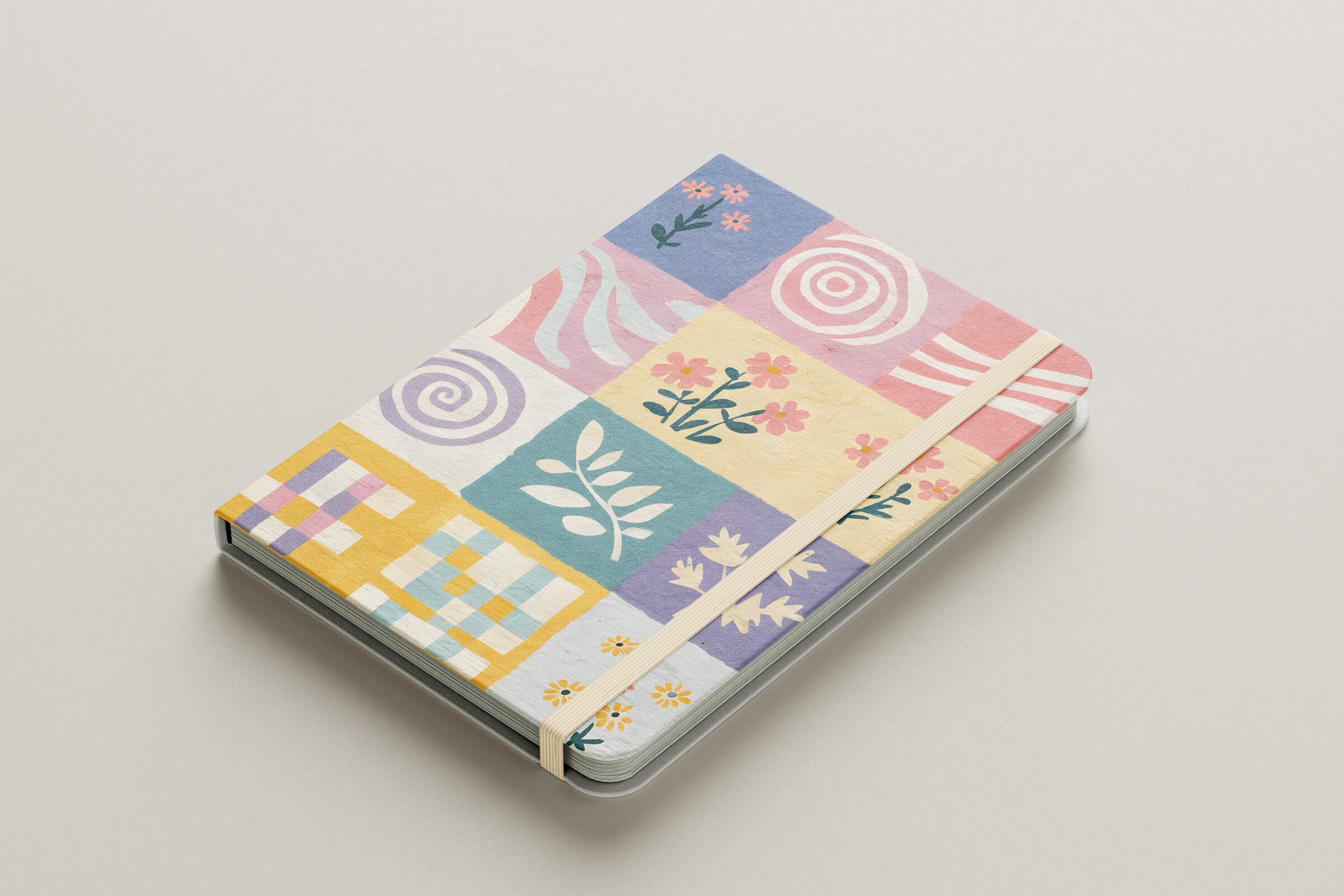 Pastel Patchwork Seamless Pattern
