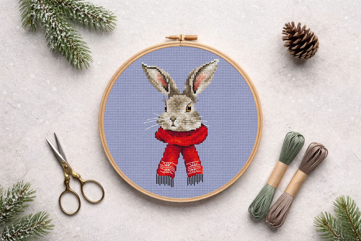 Rabbit Cross Stitch Pattern