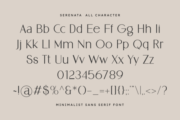 Serenata Font font preview - 1