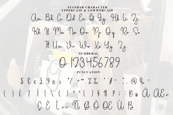 Shooping Font PNG with transparent background - Preview 5