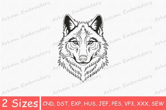 Wild Wolf Face
