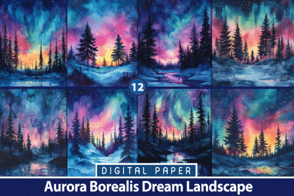 Aurora Borealis Dream Landscape