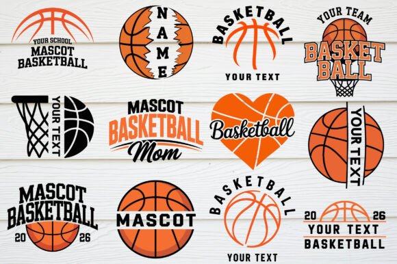 Custom Basketball Team Name SVG Bundle