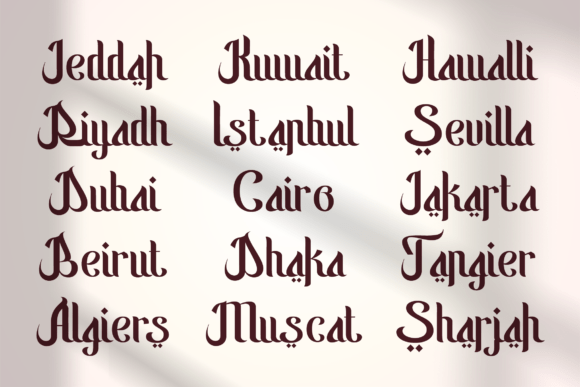 Hakia Qafila Font PNG with transparent background - Preview 2