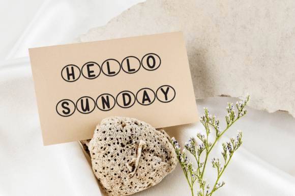 Happy Circle Font PNG with transparent background - Preview 2