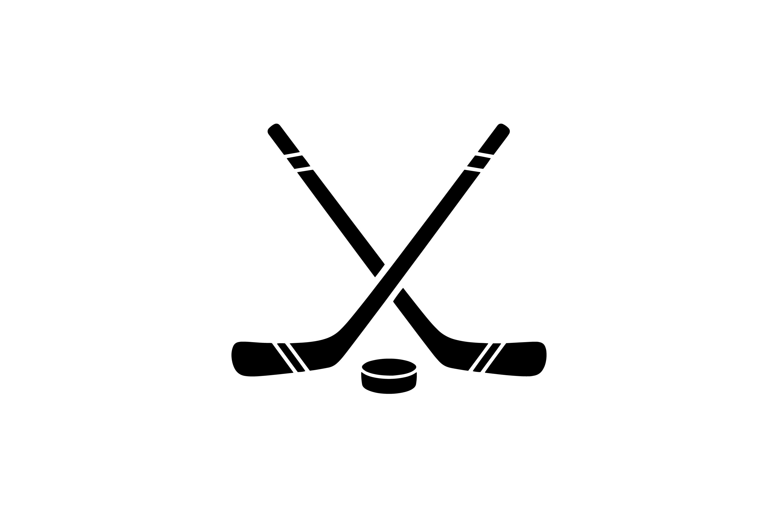 Ice Hockey Sticks Vector Illustration