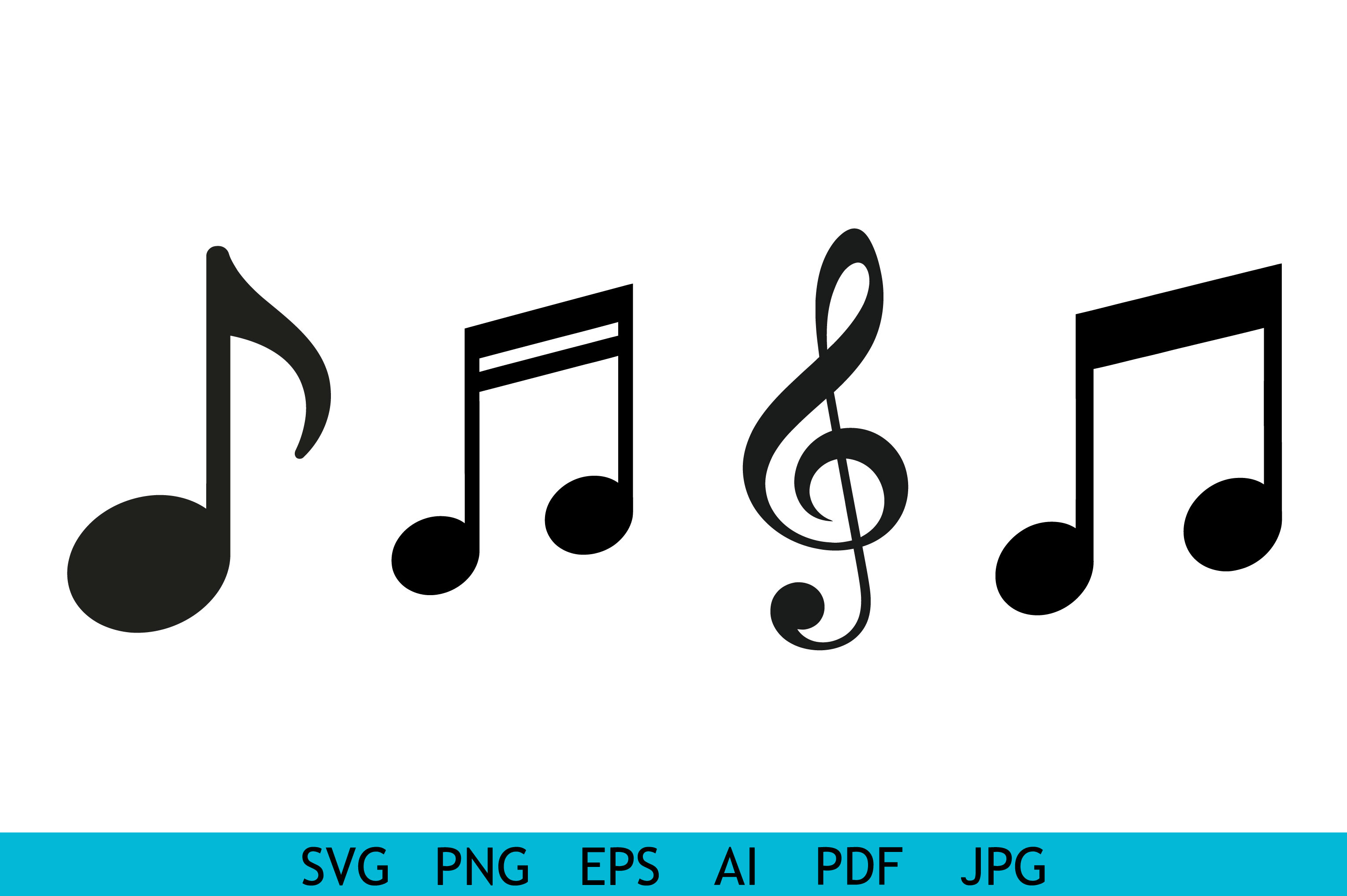Music Notes Icon Set