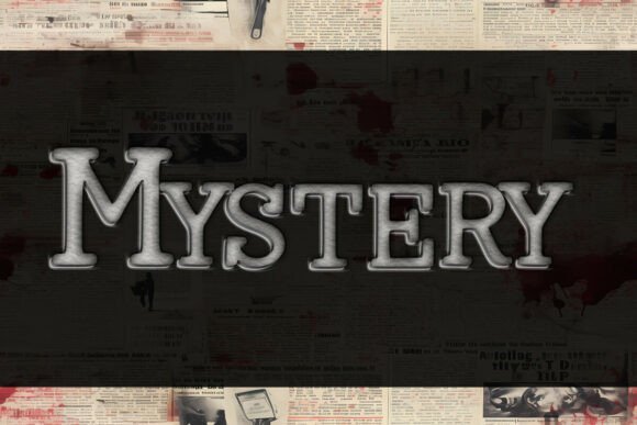 Mystery Font PNG with transparent background - Preview 1