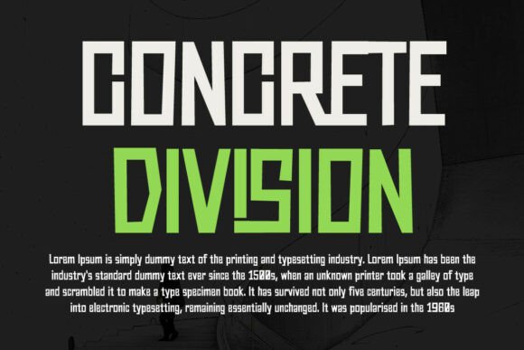 Omtre Block Font PNG with transparent background - Preview 3