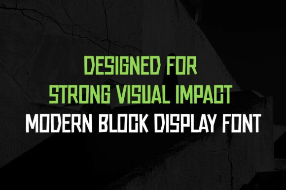 Omtre Block Font PNG with transparent background - Preview 5