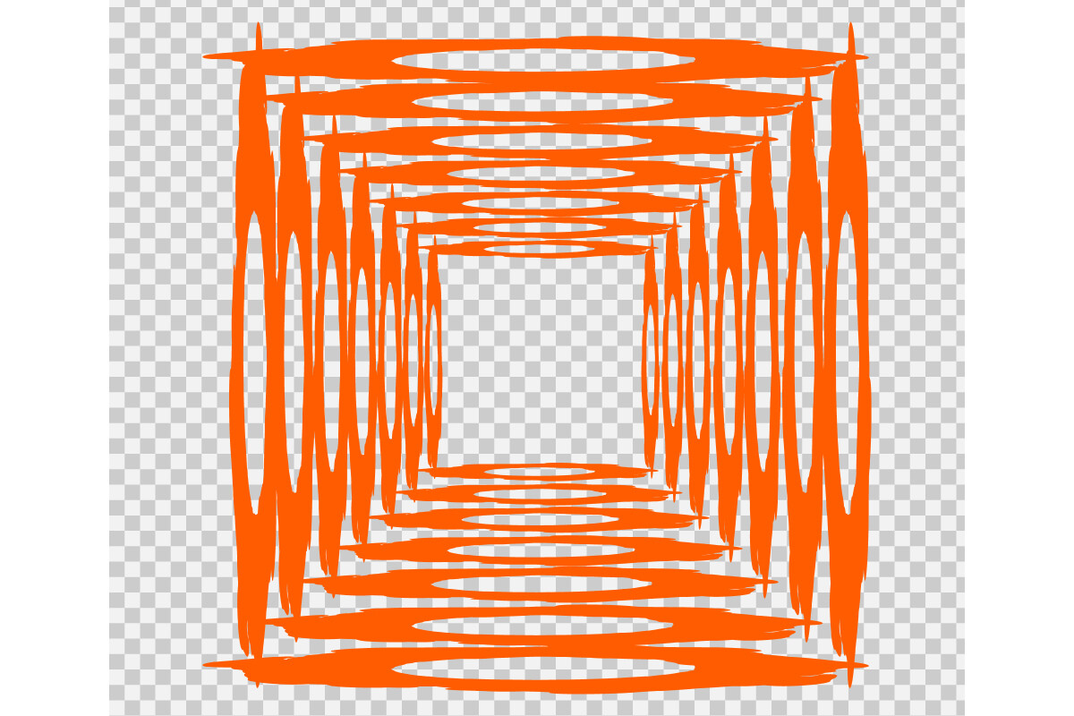 Orange Abstract Grunge Frame