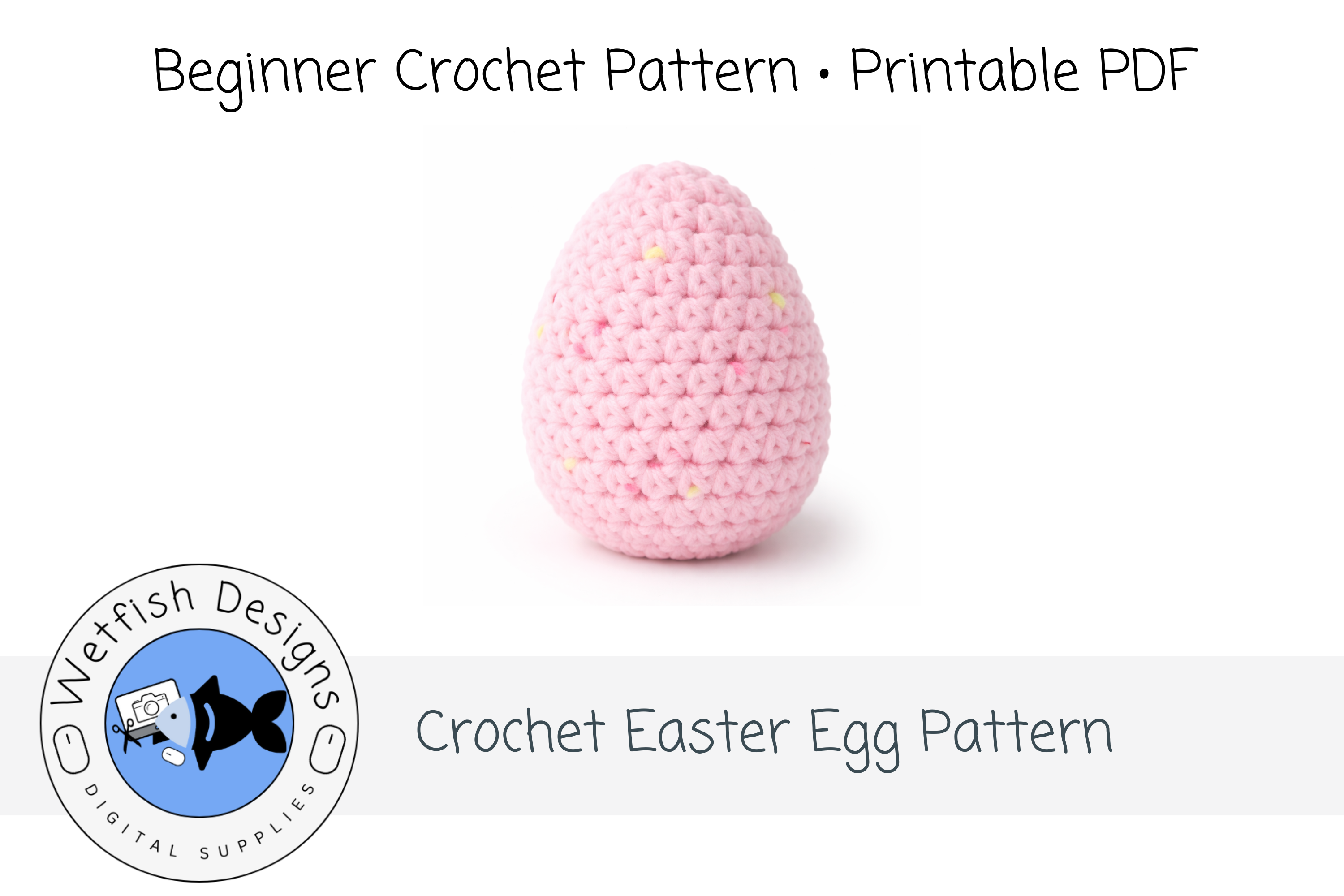Simple Crochet Easter Egg PDF Pattern