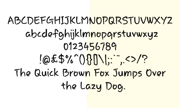 Snappy Cute Font PNG with transparent background - Preview 1