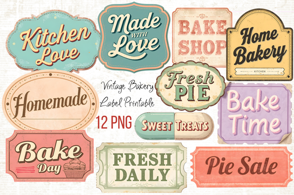 Vintage Bakery Label Printable