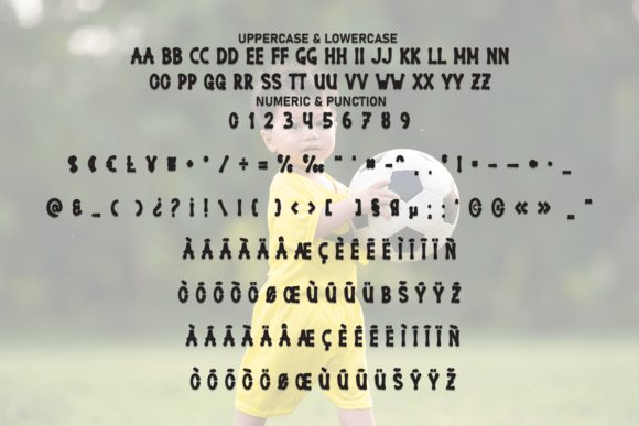 Baby Football Font PNG with transparent background - Preview 6