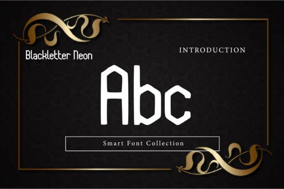 Blackletter Neon Font - Preview 1