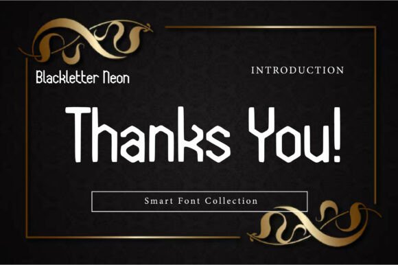 Blackletter Neon Font - Preview 2