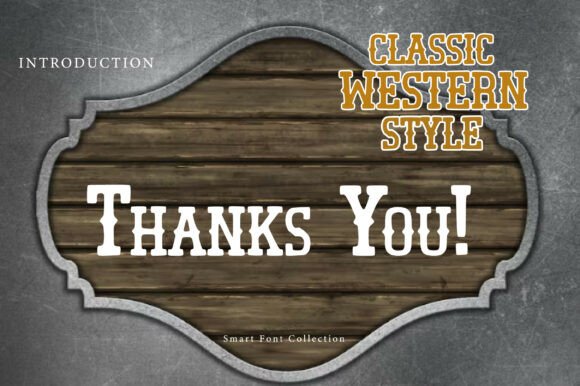 Classic Western Style Font PNG with transparent background - Preview 2