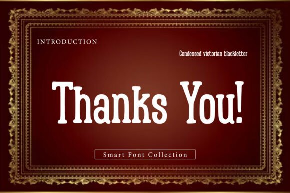 Condensed Victorian Font PNG with transparent background - Preview 2