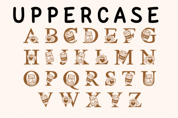 Cute Love Coffee Font - Preview 1