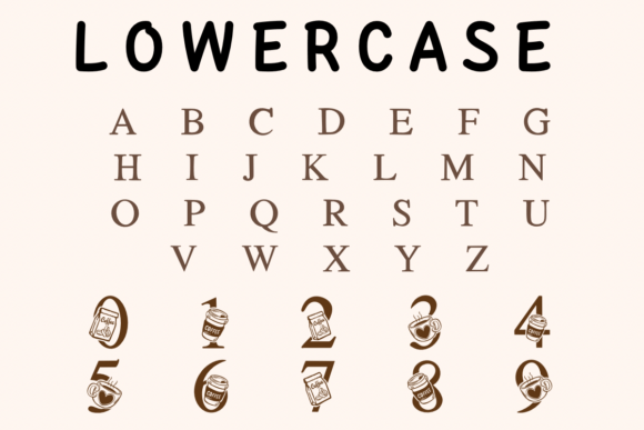 Cute Love Coffee Font - Preview 2