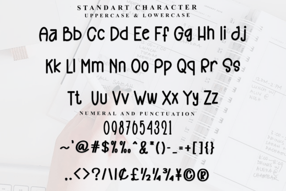 Design Handmade Font - Preview 3