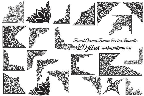 Floral Corner Frame Bundle