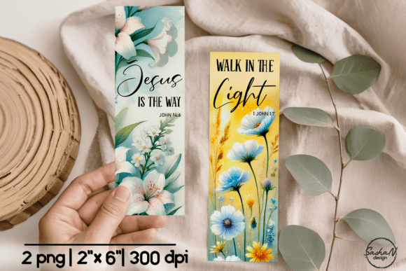 Floral Faith Bookmark Sublimation