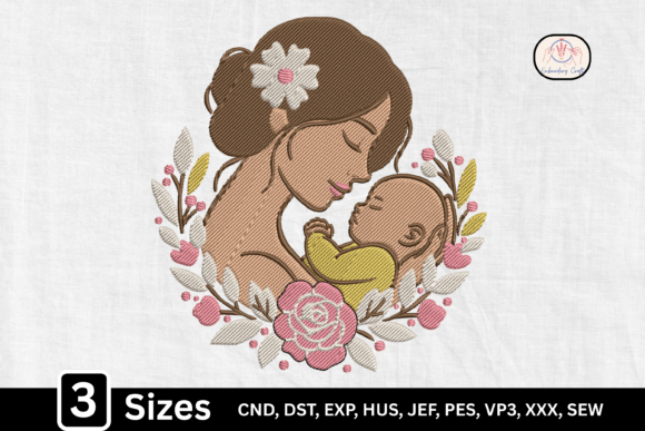 Floral Mom Newborn Baby Mama