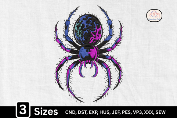 Gothic Arachnid Neon Spider