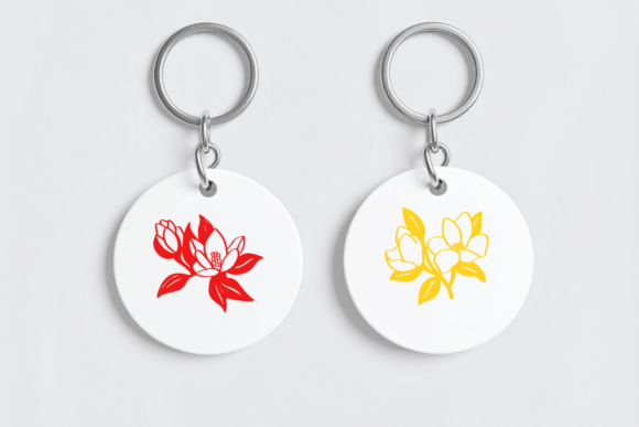 Magnolia Bloom Font PNG with transparent background - Preview 5