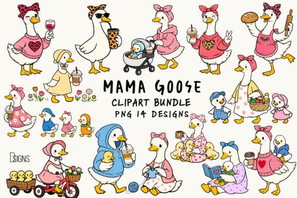 Mama-Goose-Mothers-Day-Clipart-Bundle-Gr