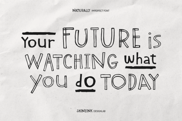 Naturally Imperfect Font PNG with transparent background - Preview 4