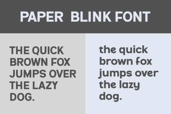 Paper Blink Font PNG with transparent background - Preview 4