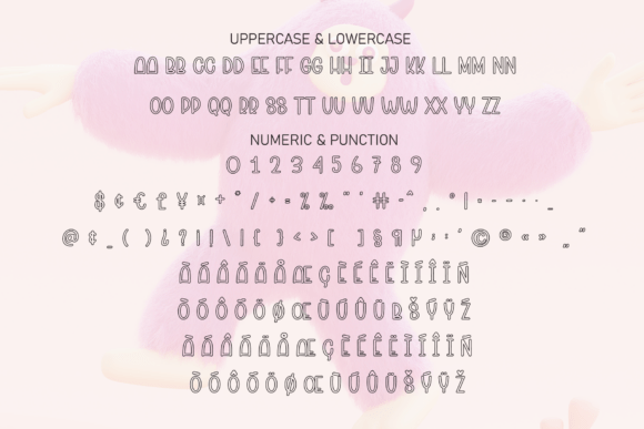 Preppy Monster Font PNG with transparent background - Preview 6