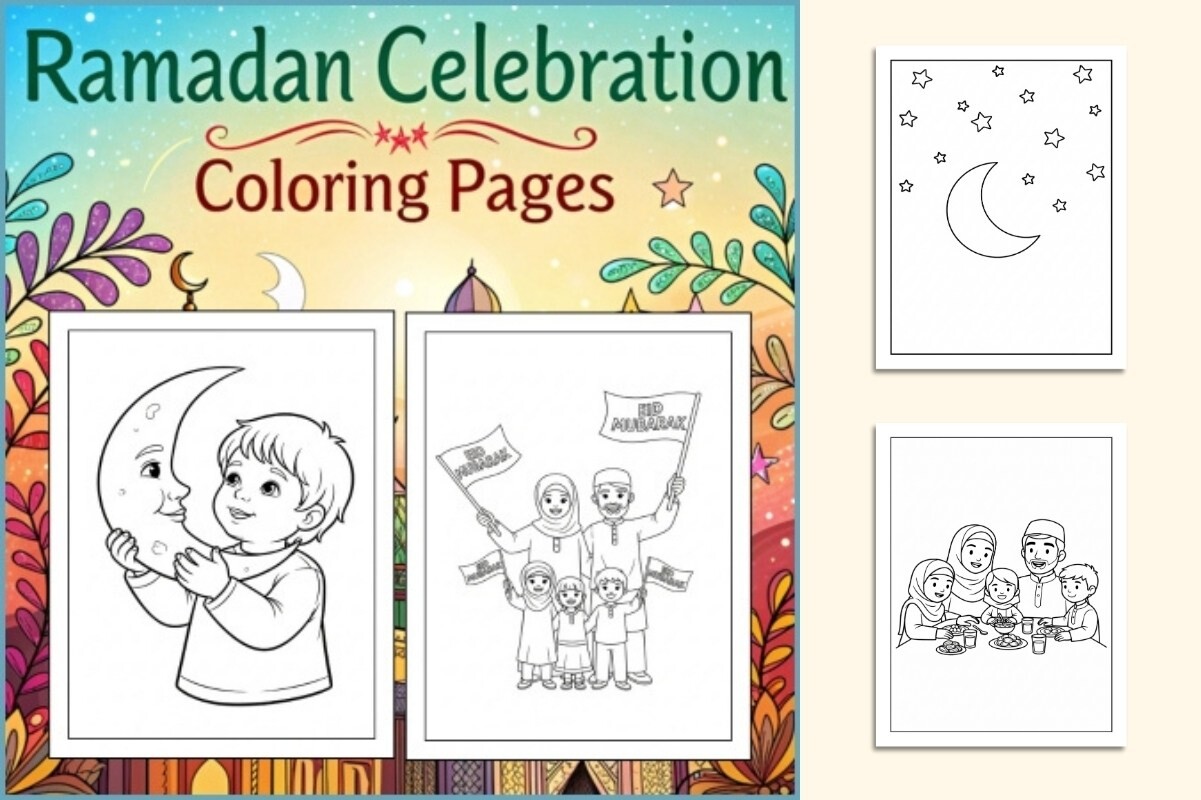 Ramadan Celebration Coloring Pages