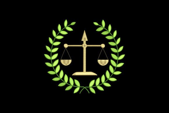 Scales of Justice on Law