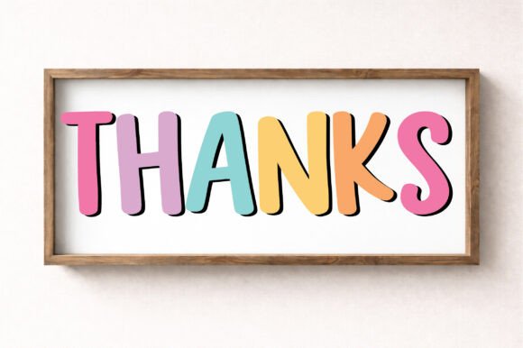 Simple Playful Font PNG with transparent background - Preview 6