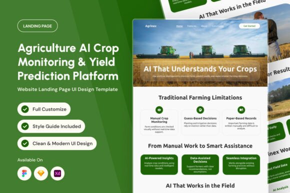 Agrinex Agriculture AI Analytics Landing