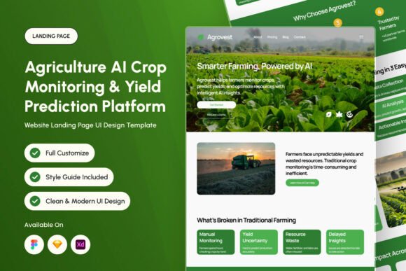 Agrovest Agriculture AI Landing Page