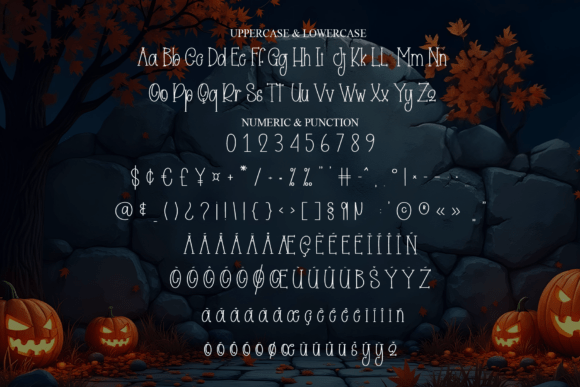 Background Halloween Font - Preview 6