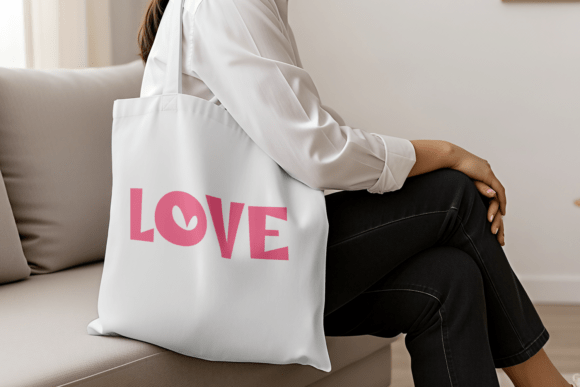 Because Lovely Font PNG with transparent background - Preview 3