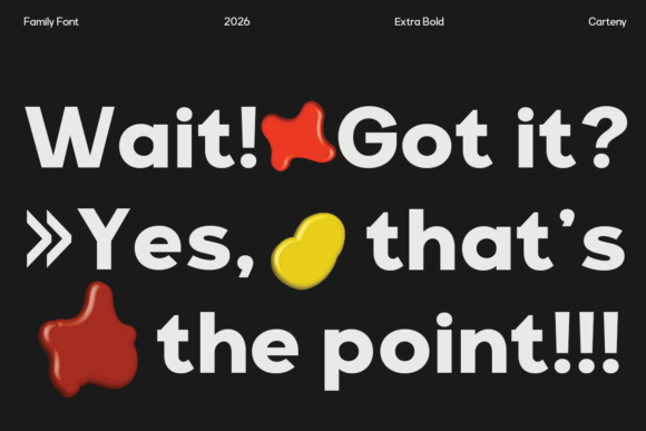 Carteny - Geometric Sans Family Font - Preview 4