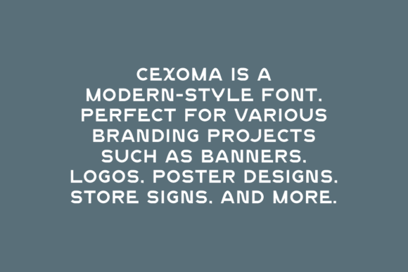 Cexoma Font - Preview 4